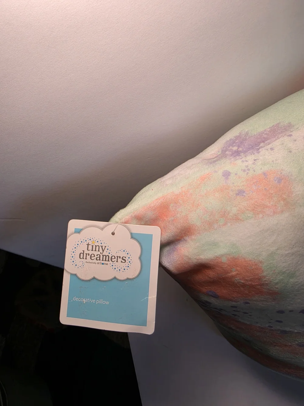 NWT Sequin Unicorn Pillow & Purple Colorful Watercolor Size 15 Inches X 15 Inch